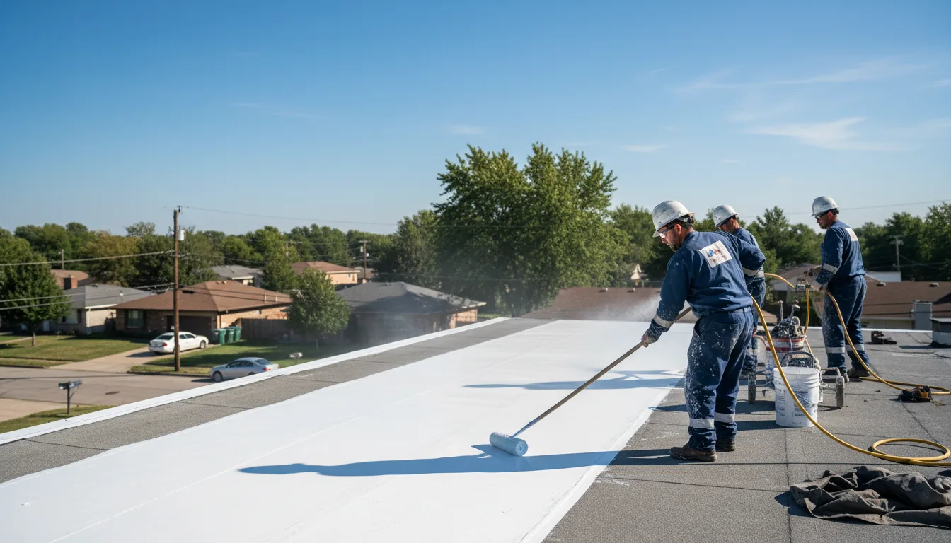 Commercial roof coating in Schiller Park, IL near me